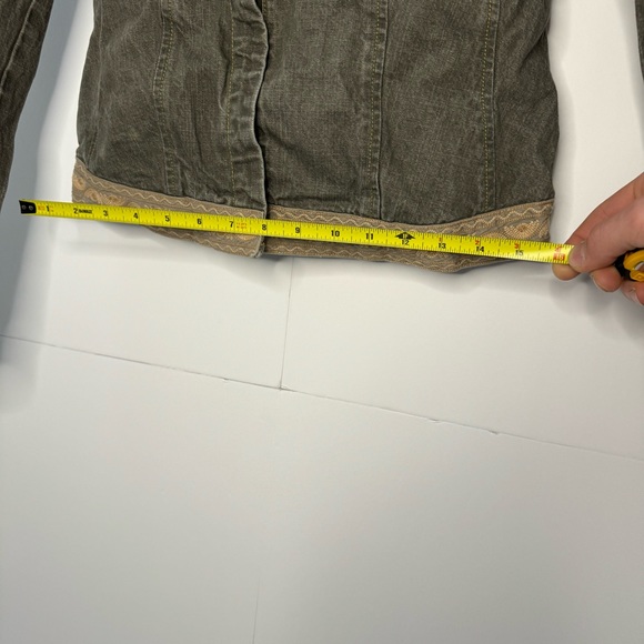 Willi Smith green denim jacket size s - Picture 6 of 6